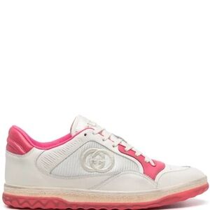 Gucci MAC80 Women's White and Pink Sneakers